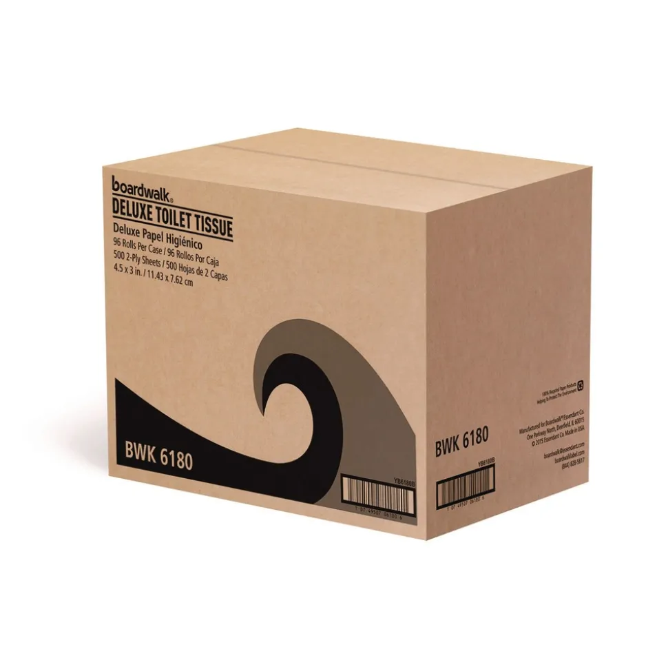 Boardwalk 2-Ply Septic Safe 125 ft. Roll Length Toilet Tissue - White (96/Carton)