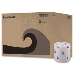 Boardwalk 2-Ply Standard Septic Safe 4 in. x 3 in. Toilet Tissue - White (96/Carton)