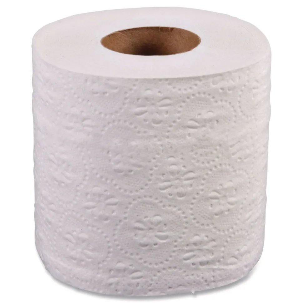 Boardwalk 2-Ply Standard Septic Safe 4 in. x 3 in. Toilet Tissue - White (96/Carton)