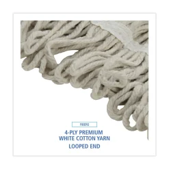 Boardwalk Pro Loop Web/Tailband Cotton Wet Mop Head (12/Carton)