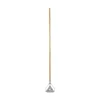 Boardwalk Quick Change 0.88 in. Diameter x 54 in. Metal Head Wooden Mop Handle - Junior, Natural