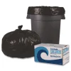 Boardwalk Reprocessed Resin Can Liners, 60 gal, 1.2 mil, 38 x 58, Black, 50 Rolls/Carton