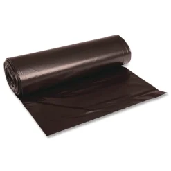 Boardwalk Reprocessed Resin Can Liners, 60 gal, 1.2 mil, 38 x 58, Black, 50 Rolls/Carton