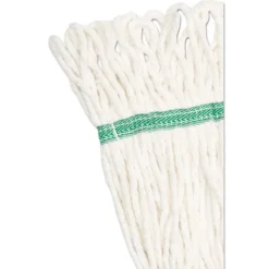 Boardwalk Super Loop Wet Mop Head with Cotton/Synthetic Fiber and 5 in. Headband - Medium, White (12/Carton)