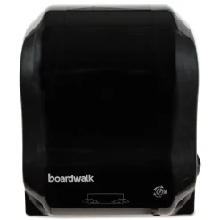Boardwalk T7470BKBW 13.25 in. x 10.25 in. x 16.25 in. Hands Free Mechanical Towel Dispenser - Black