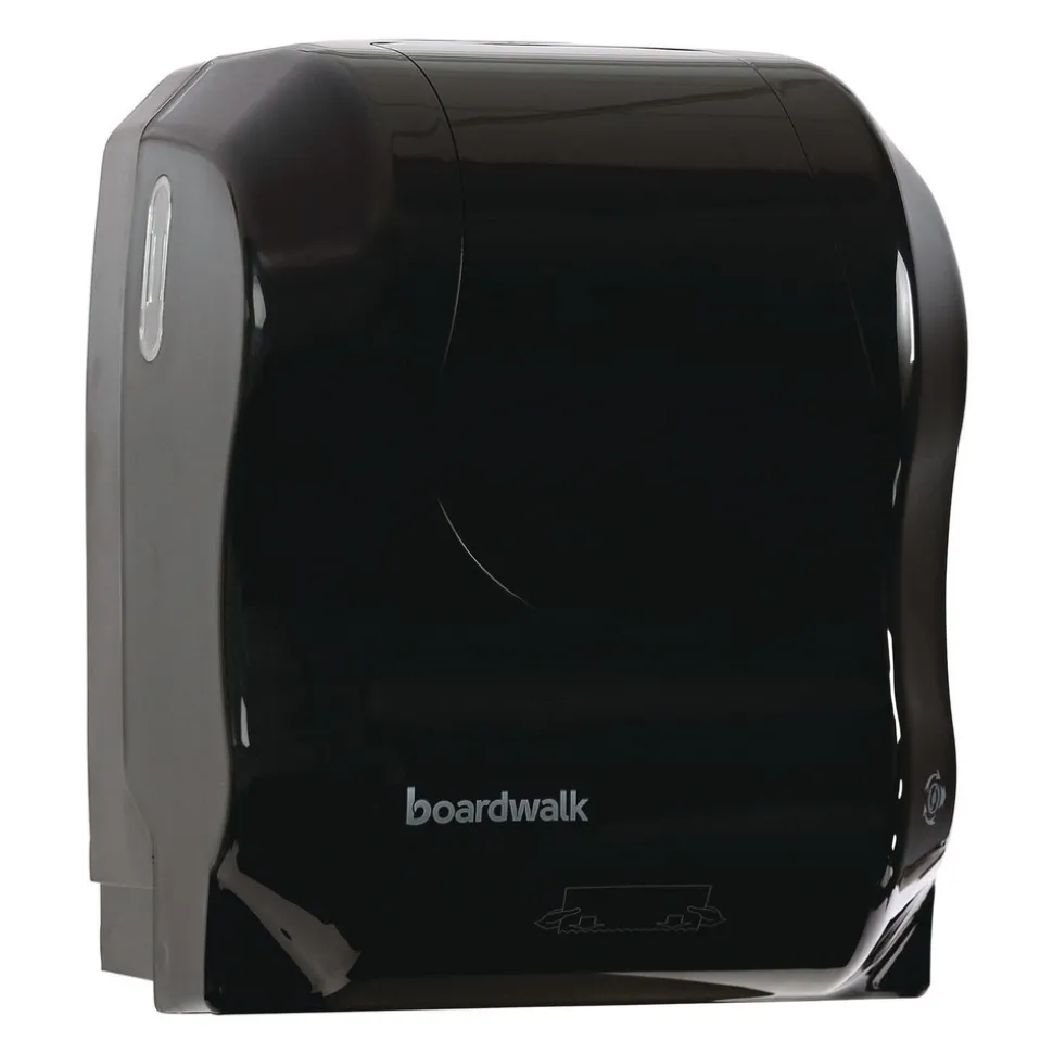 Boardwalk T7470BKBW 13.25 in. x 10.25 in. x 16.25 in. Hands Free Mechanical Towel Dispenser - Black