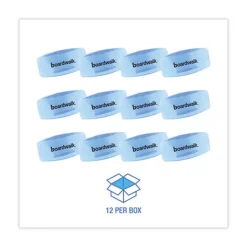 Boardwalk Toilet Bowl Clip - Cotton Blossom Scent, Blue (12/Box)