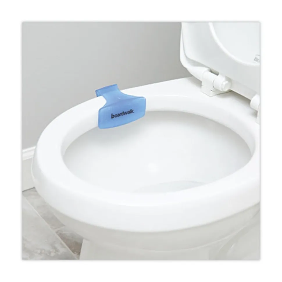 Boardwalk Toilet Bowl Clip - Cotton Blossom Scent, Blue (12/Box)