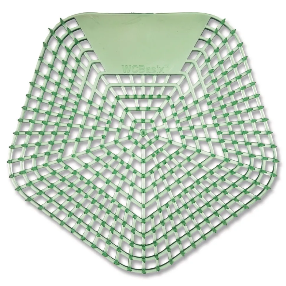 Boardwalk WCBX-P-010I010I-02-AAS80- 0.11 oz WCBasix Urinal Screen - Cucumber Twist Scent, Green (10/Box)