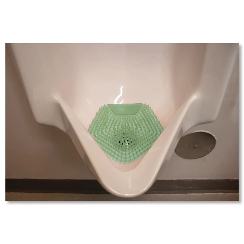 Boardwalk WCBX-P-010I010I-02-AAS80- 0.11 oz WCBasix Urinal Screen - Cucumber Twist Scent, Green (10/Box)