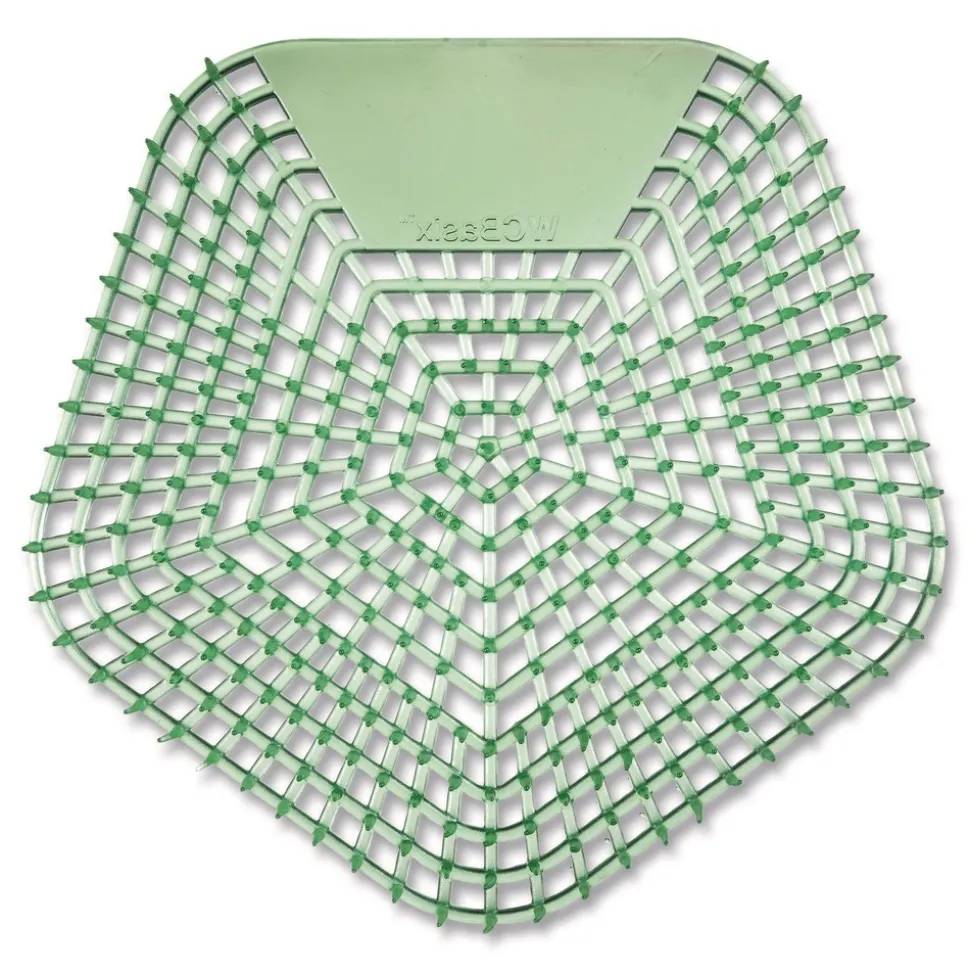 Boardwalk WCBX-P-010I010I-02-AAS80- 0.11 oz WCBasix Urinal Screen - Cucumber Twist Scent, Green (10/Box)