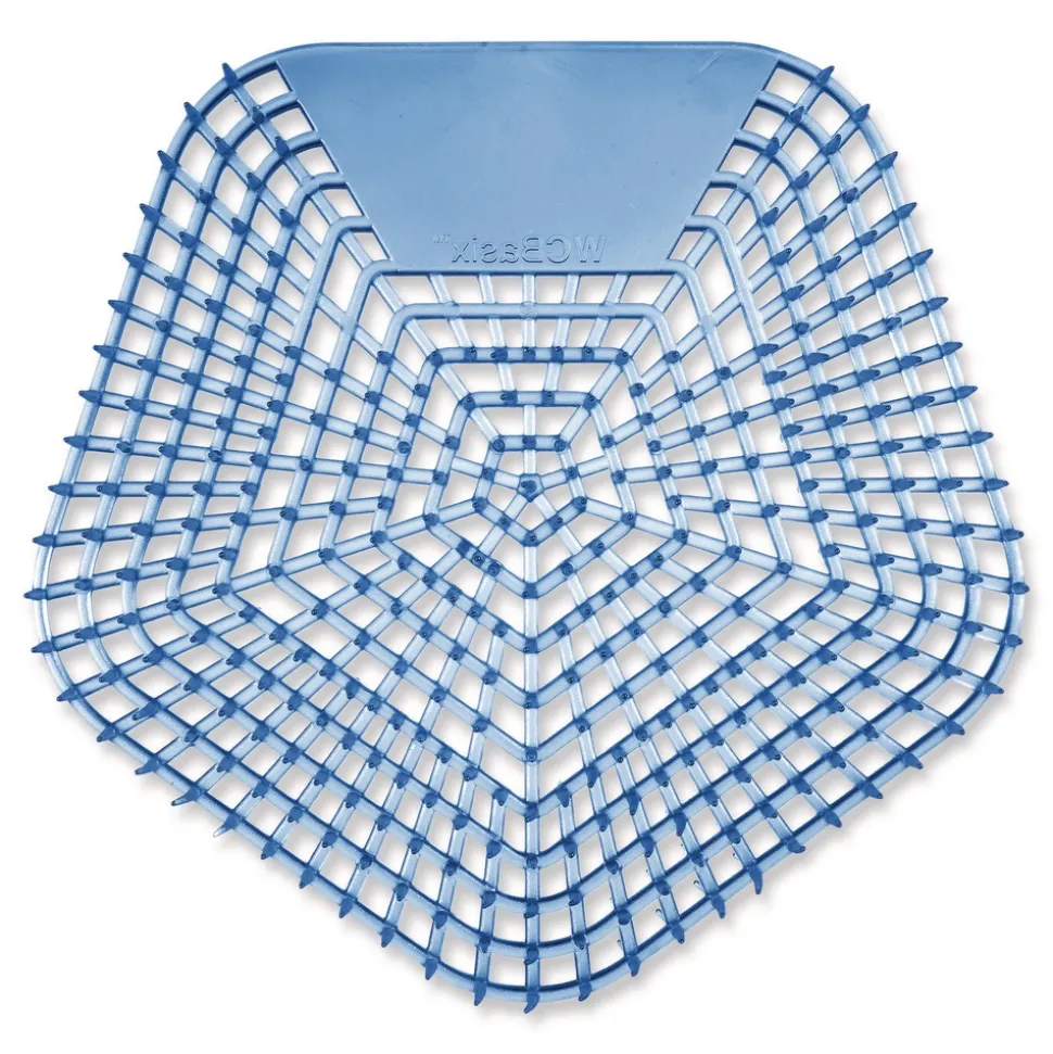 Boardwalk WCBX-P-010I010I-06-AAS80- 0.11 oz WCBasix Urinal Screen - Clean Cotton Scent, Blue (10/Box)
