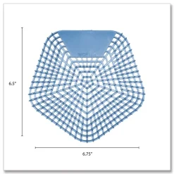 Boardwalk WCBX-P-010I010I-06-AAS80- 0.11 oz WCBasix Urinal Screen - Clean Cotton Scent, Blue (10/Box)