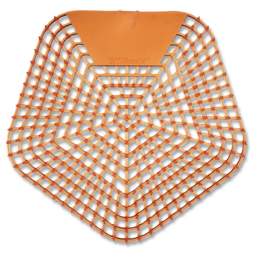 Boardwalk WCBX-P-010I010I-04-AAS80- 0.11 oz WCBasix Urinal Screen - Mango Mist Scent, Orange (10/Box)