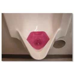 Boardwalk WCBX-P-010I010I-01-AAS80- 0.11 oz WCBasix Urinal Screen - Apple Cinnamon Scent, Red (10/Box)