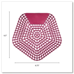 Boardwalk WCBX-P-010I010I-01-AAS80- 0.11 oz WCBasix Urinal Screen - Apple Cinnamon Scent, Red (10/Box)