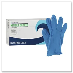 Boardwalk 395XLCTA 5 mil Disposable General-Purpose Powder-Free Nitrile Gloves - X-Large, Blue (1000/Carton)