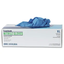 Boardwalk 395XLCTA 5 mil Disposable General-Purpose Powder-Free Nitrile Gloves - X-Large, Blue (1000/Carton)