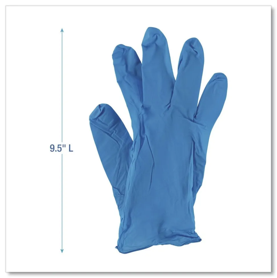 Boardwalk 395XLCTA 5 mil Disposable General-Purpose Powder-Free Nitrile Gloves - X-Large, Blue (1000/Carton)