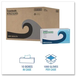 Boardwalk 382XLCTA 5 mil. Disposable Examination Nitrile Gloves - X-Large, Blue (1000/Carton)