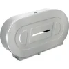 Bobrick 20.81 in. x 5.31 in. x 11.38 in. Jumbo Toilet Tissue 2 Roll Dispenser - Satin-Finish Stainless Steel