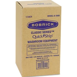 Bobrick 6-1/16 in. x 5-15/16 in. x 11 in. Stainless Steel 2-Roll Tissue Dispenser - Stainless Steel