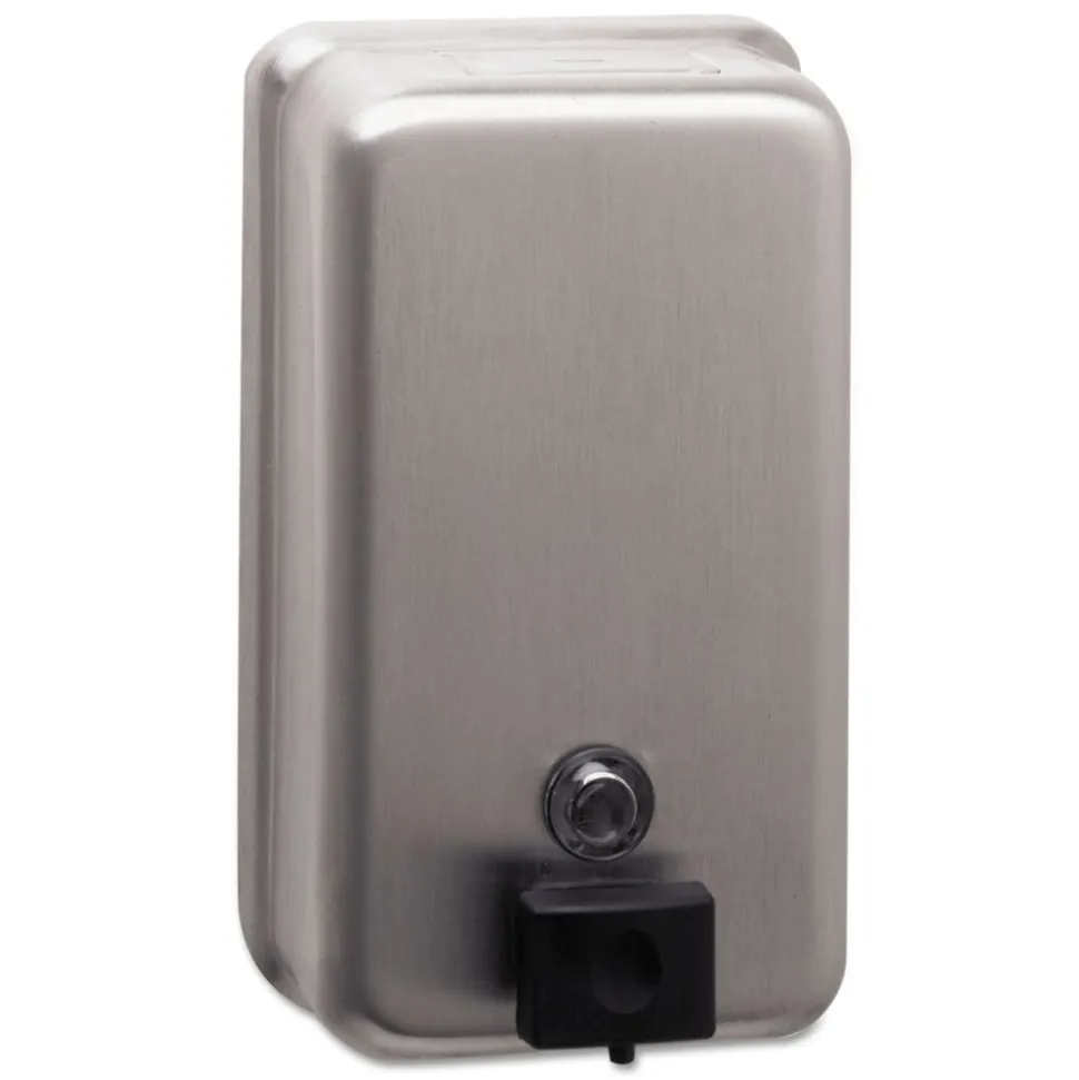 Bobrick ClassicSeries 4.75 x 3.5 x 8.13 Surface-Mounted Soap Dispenser - Stainless Steel