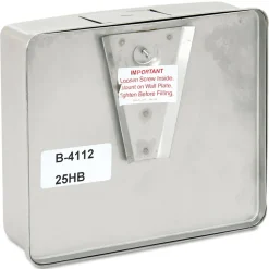 Bobrick ConturaSeries 7 in. x 3.31 in. x 6.13 in. 40 oz. Surface-Mounted Liquid Soap Dispenser - Stainless Steel Satin