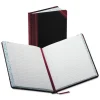 Boorum & Pease 9.25 x 7.31 Sheets Record-Style Rule Account Record Book - Black/Red/Gold Cover