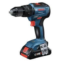 Bosch 18V Brushless Lithium-Ion 1/2 in. Cordless Hammer Drill Driver and 2-in-1 1/4 in. and 1/2 in. Bit Socket Impact Wrench Kit (4 Ah)