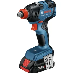 Bosch 18V Brushless Lithium-Ion 1/2 in. Cordless Hammer Drill Driver and 2-in-1 1/4 in. and 1/2 in. Bit Socket Impact Wrench Kit (4 Ah)