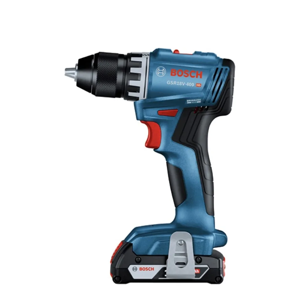 Bosch 18V Brushless Lithium-Ion 1/2 in. Cordless Compact Drill Driver Kit (2 Ah)