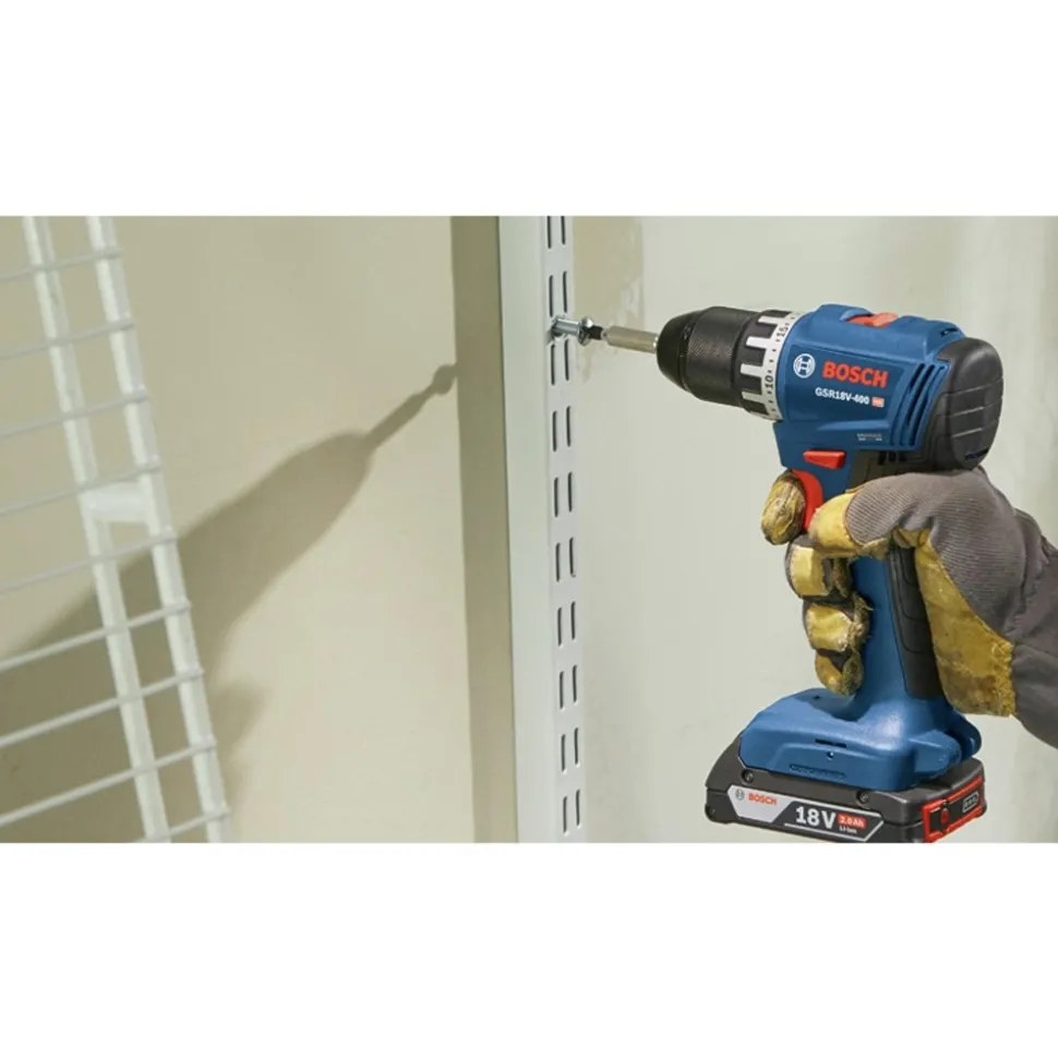 Bosch 18V Brushless Lithium-Ion 1/2 in. Cordless Compact Drill Driver Kit (2 Ah)