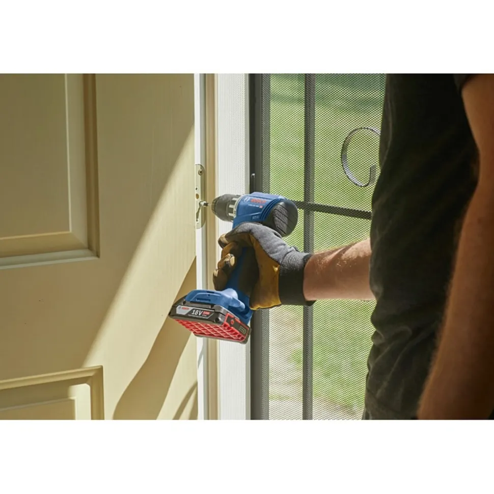 Bosch 18V Brushless Lithium-Ion 1/2 in. Cordless Compact Drill Driver Kit (2 Ah)