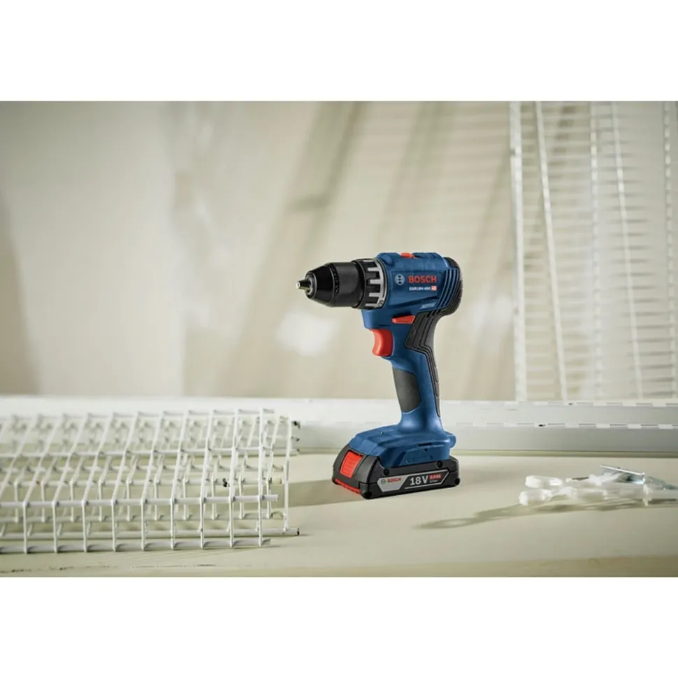 Bosch 18V Brushless Lithium-Ion 1/2 in. Cordless Compact Drill Driver Kit (2 Ah)