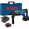 Bosch 18V Brushless Lithium-Ion Connected-Ready SDS-Plus Bulldog 1-1/8 in. Cordless Rotary Hammer Kit (8 Ah)