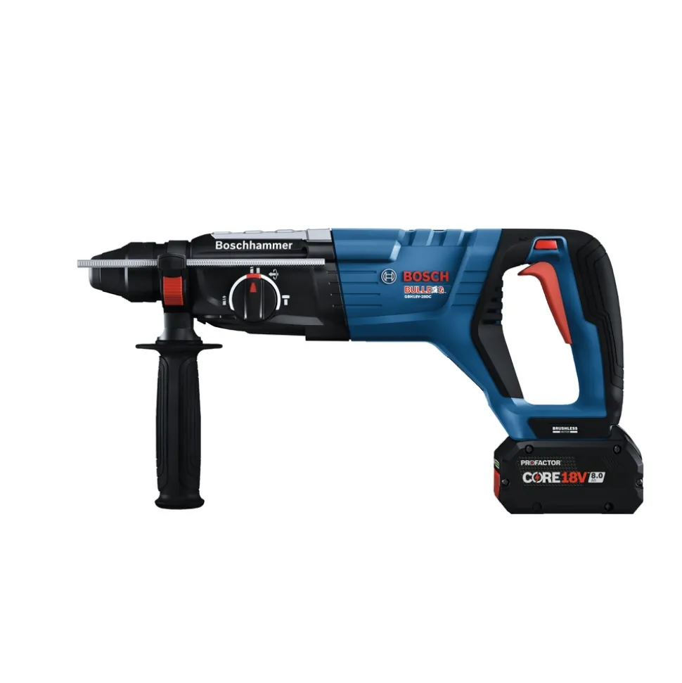 Bosch 18V Brushless Lithium-Ion Connected-Ready SDS-Plus Bulldog 1-1/8 in. Cordless Rotary Hammer Kit (8 Ah)