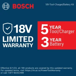 Bosch 18V Bulldog Brushless SDS-Plus Lithium-Ion 1 in. Cordless Rotary Hammer Kit with 2 Batteries (4 Ah)