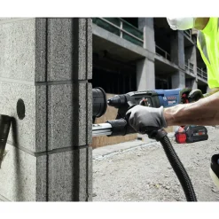 Bosch 18V Bulldog Brushless SDS-Plus Lithium-Ion 1 in. Cordless Rotary Hammer Kit with 2 Batteries (4 Ah)