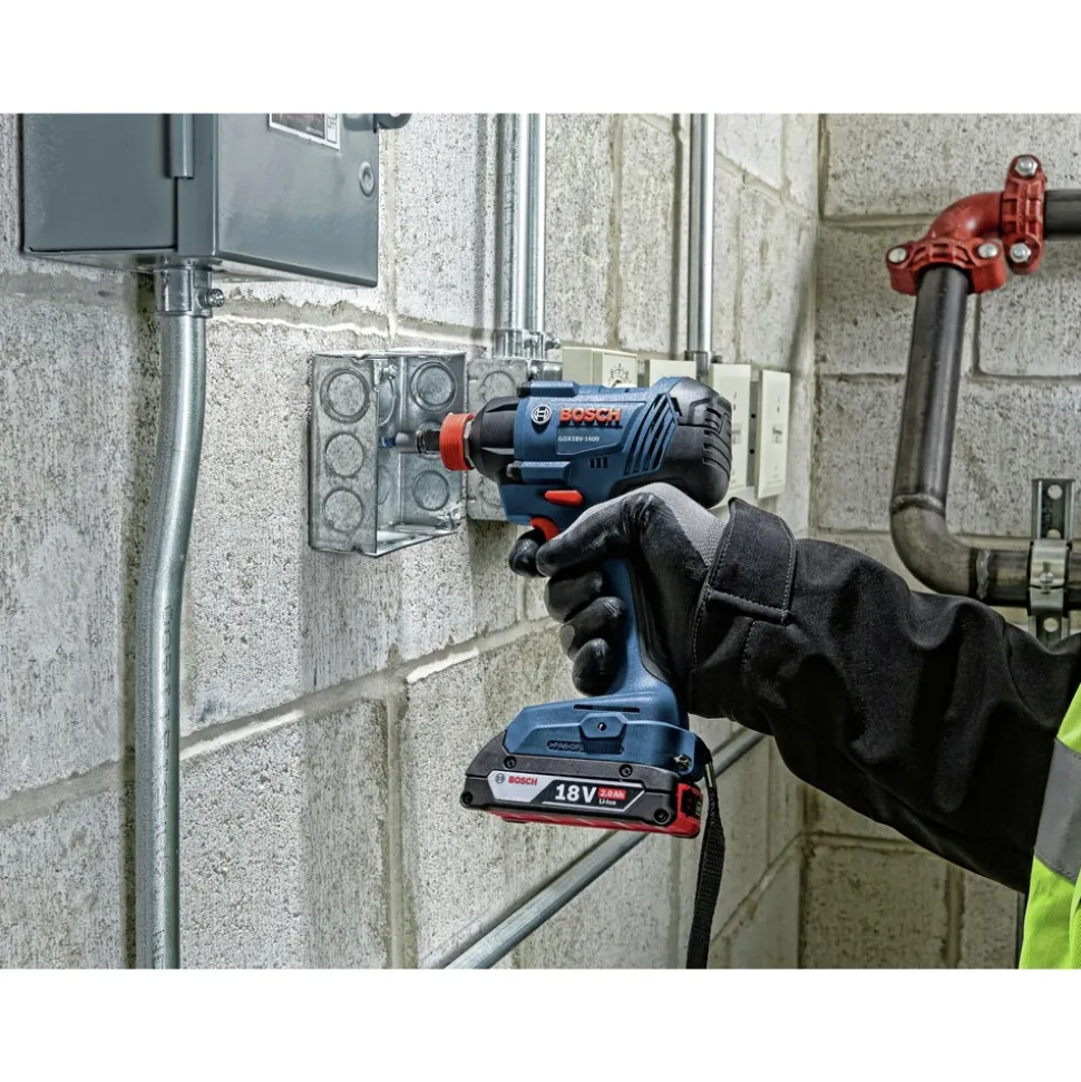 Bosch 18V Freak Lithium-Ion 1/4 in. and 1/2 in. Cordless Two-In-One Bit/Socket Impact Driver Kit (2 Ah)