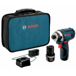Bosch 12V MAX Compact Lithium-Ion Cordless Impact Driver Kit (2 Ah)