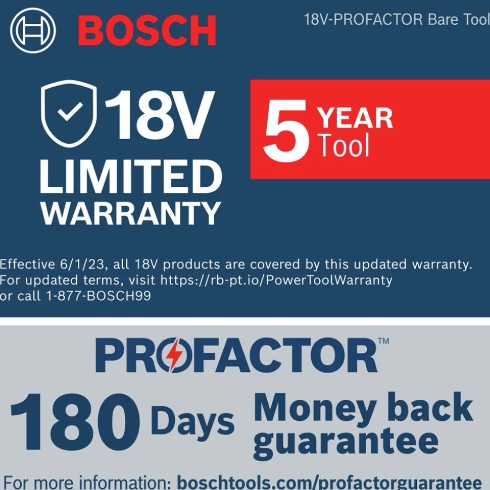 Bosch 18V PROFACTOR Brushless Lithium-Ion 5 in. - 6 in. Cordless Angle Grinder with Paddle Switch (Tool Only)