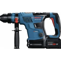 Bosch 18V PROFACTOR Brushless Lithium-Ion 1-1/4 in. Cordless SDS-Plus Bulldog Rotary Hammer Kit with 2 Batteries (8 Ah)
