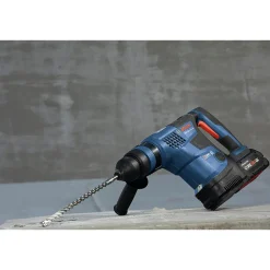 Bosch 18V PROFACTOR Brushless Lithium-Ion 1-1/4 in. Cordless SDS-Plus Bulldog Rotary Hammer Kit with 2 Batteries (8 Ah)