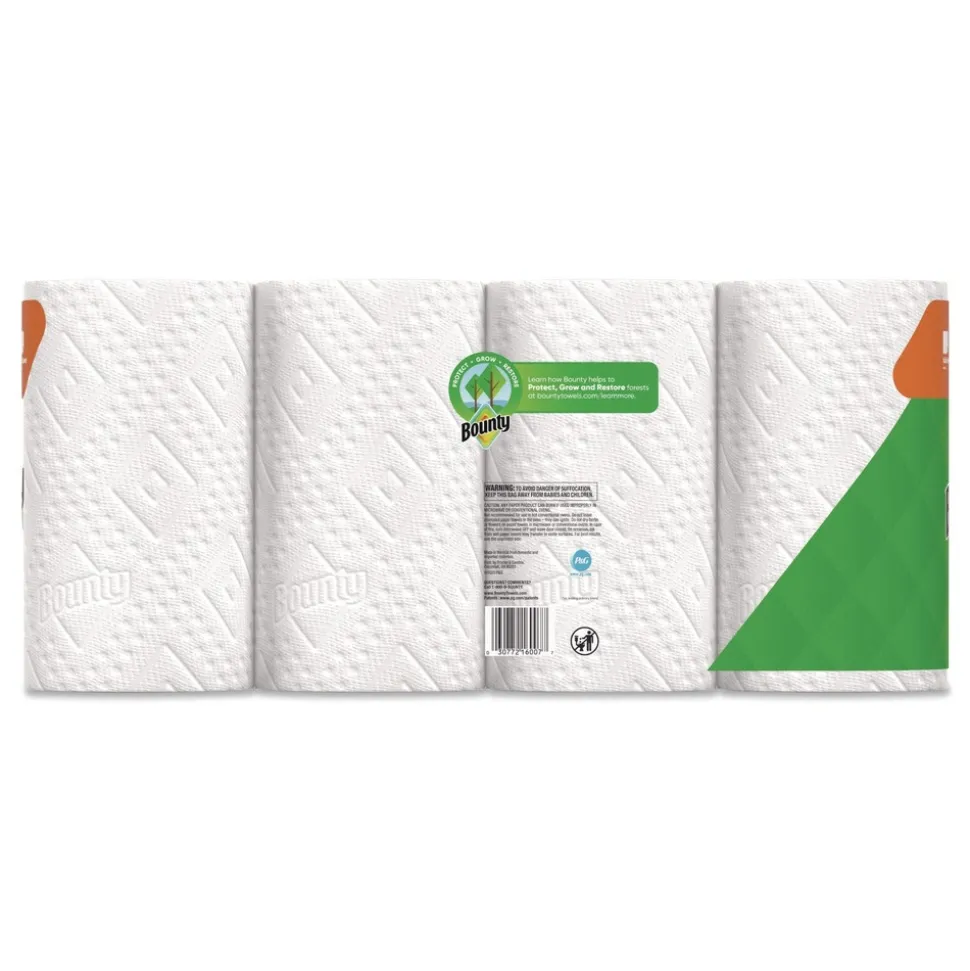 Bounty 10.5 in. x 11 in. 2-Ply Kitchen Roll Paper Towels - White (24/Carton)