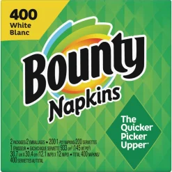 Bounty 12.1 in. x 12 in. 2-Ply Quilted Napkins - White (4/Carton)