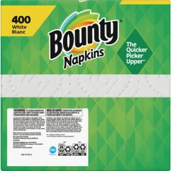Bounty 12.1 in. x 12 in. 2-Ply Quilted Napkins - White (4/Carton)