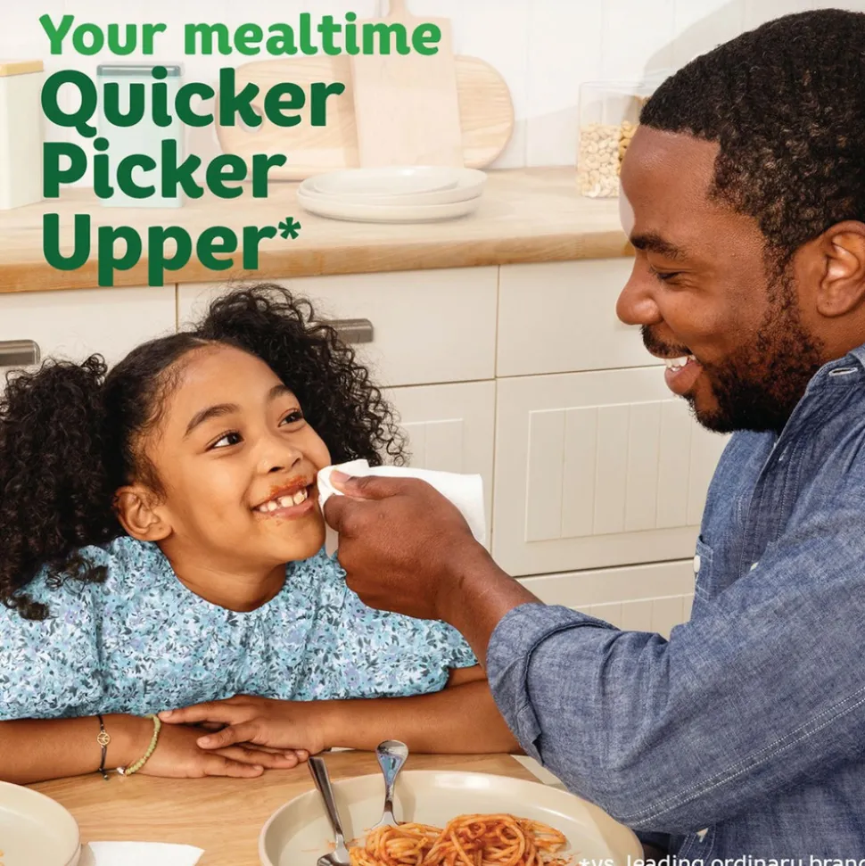 Bounty 12.1 in. x 12 in. 2-Ply Quilted Napkins - White (4/Carton)