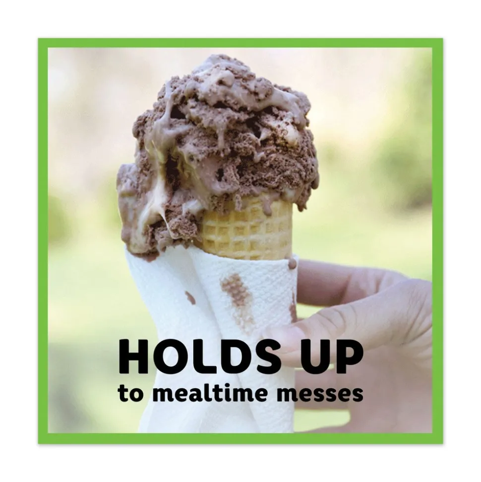 Bounty 12-1/10 in. x 12 in. 1-Ply Quilted Napkins - White (8/Carton)