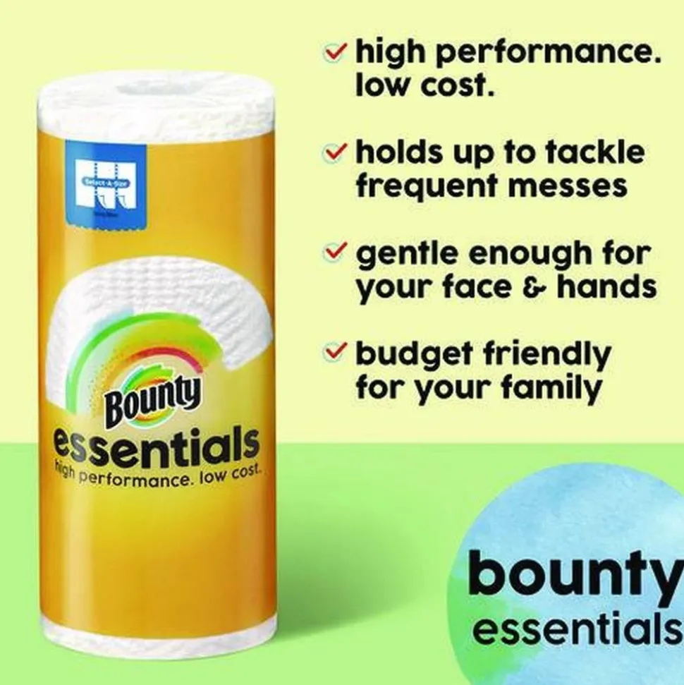 Bounty Essentials Select-A-Size 2-Ply Kitchen Roll Paper Towels (1/Carton)